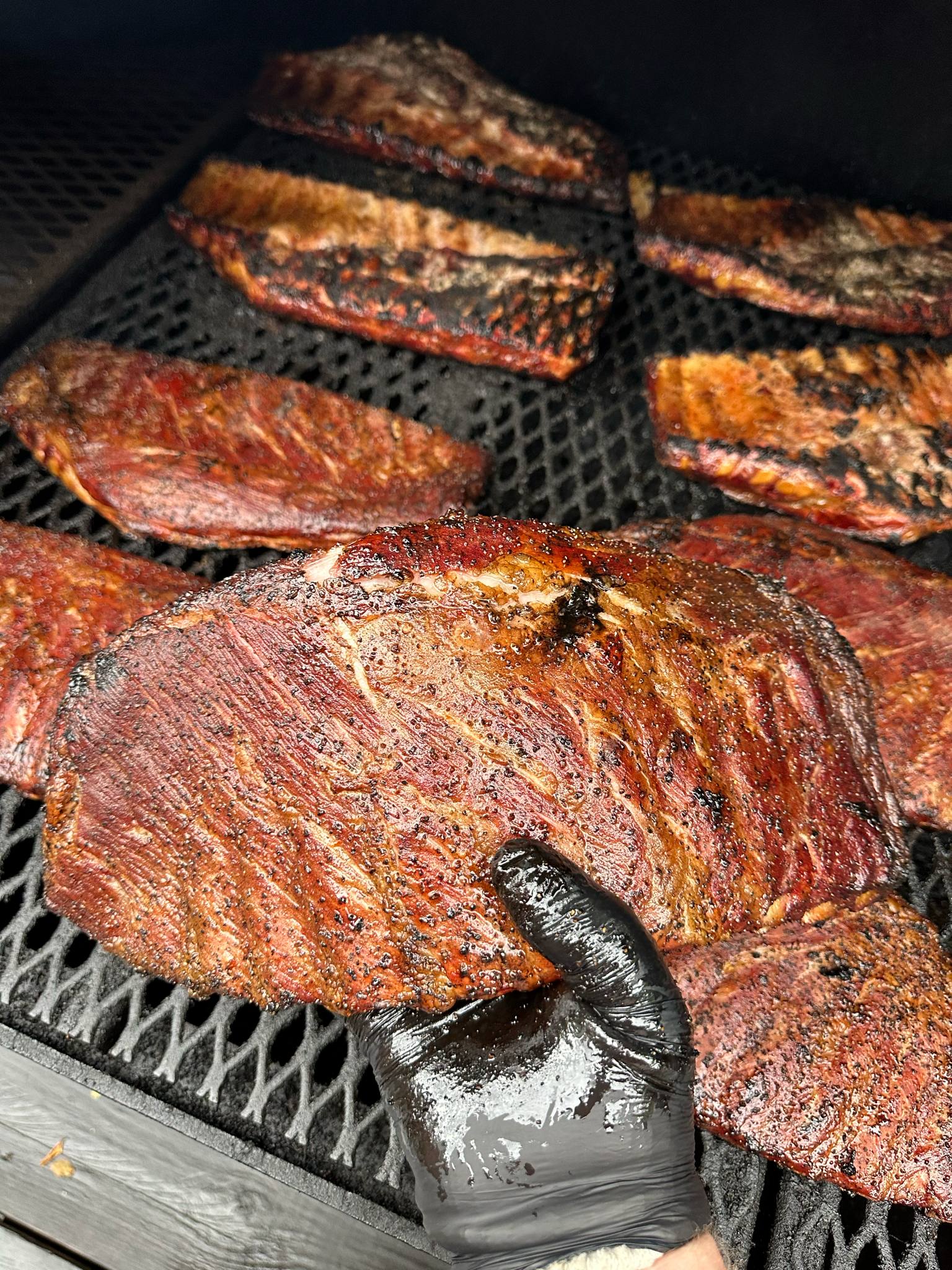 Ribs on Smoker