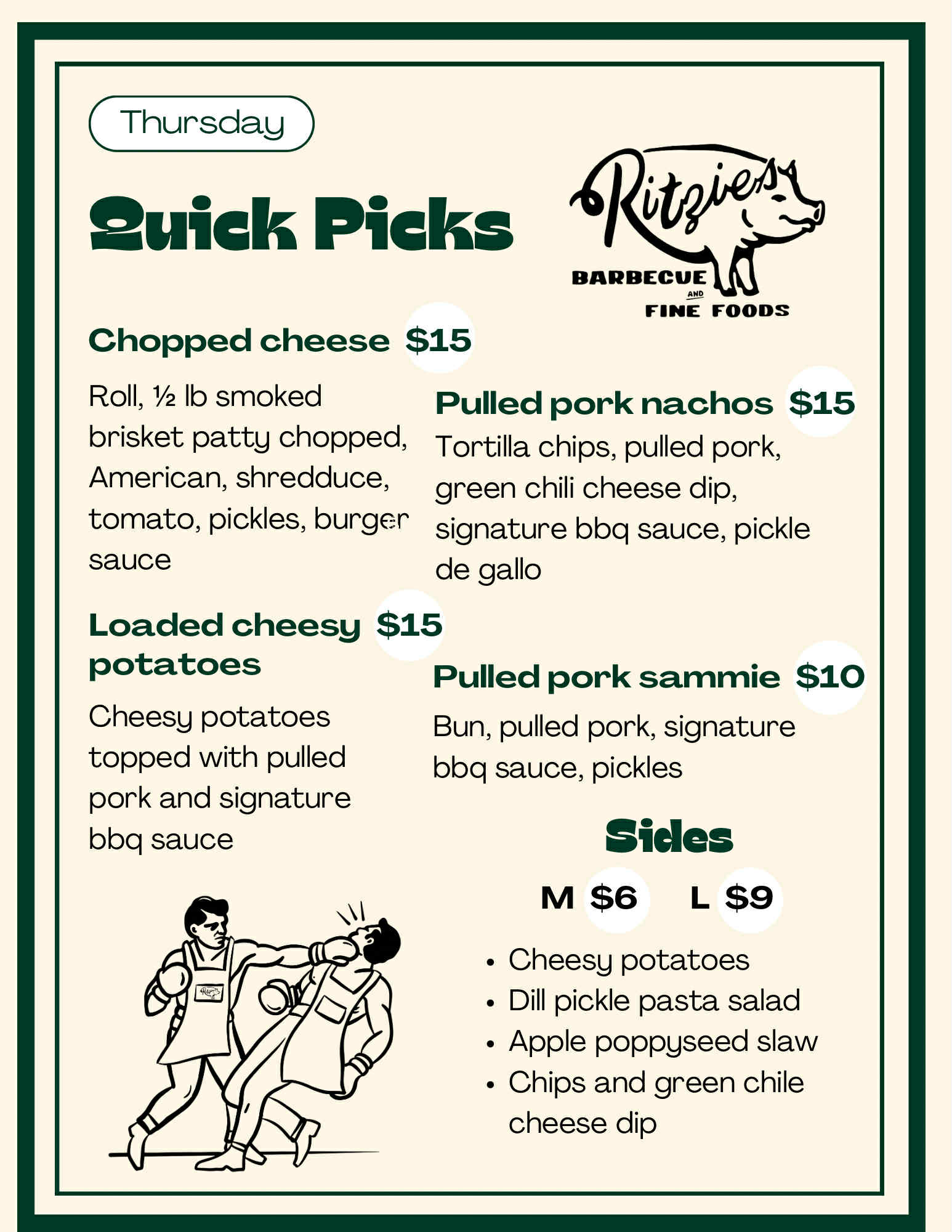 Thursday Menu